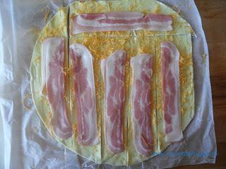 Ingedientes sobre masa de hojaldre