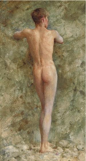 Henry_Scott_Tuke_-_A_standing_male_nude,_1914