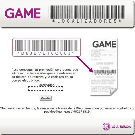 localizadorgame Canjear DLC de regalo en las tiendas Game