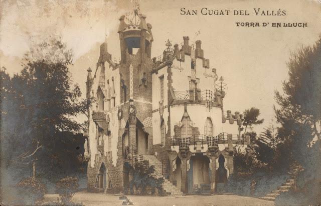 BARCELONA ...SANT CUGAT, LA CASA LLUCH , 1906, DEL ARQUITECTO EDUARD M. BARCELLS I BUIGAS...9-07-2013...
