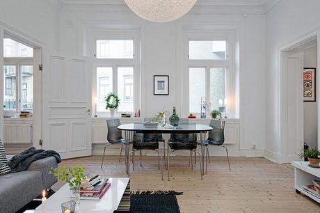 Decoracion minimalista y muy nordica en un apartamento sueco, y unos dias de relax