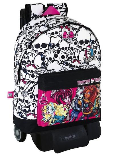 mochila monster high con ruedas