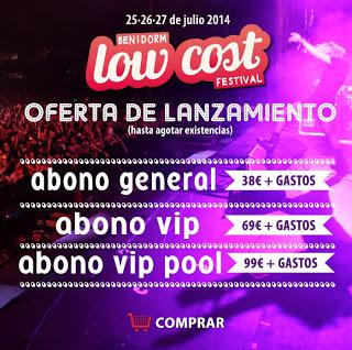 Fechas del Low Cost Festival 2014: del 25 al 27 de julio