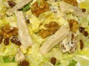 Ensalada pechuga nueces pasas