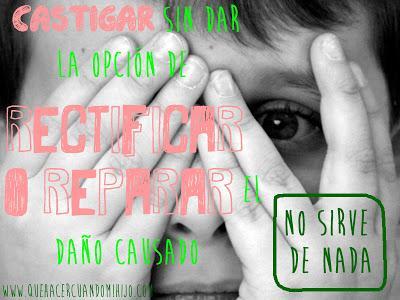 ¿Castigar sin rectificar?