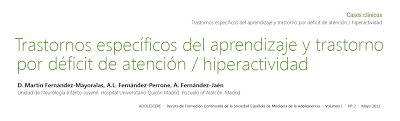 Trastornos específicos del aprendizaje y trastorno por déficit de atención e hiperactividad - Fernández-Mayoralas y col.