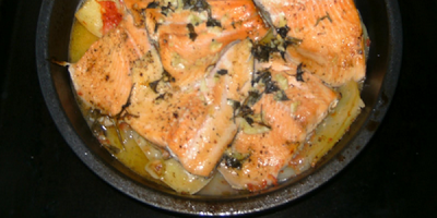 recetas de cocina salmon a la jardinera