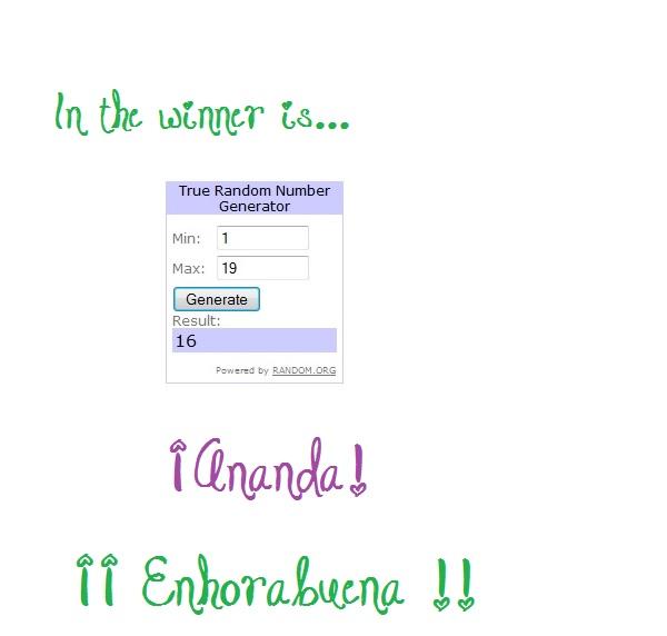 Y LA GANADORA DEL TERCER SORTEO GRULERO ES...