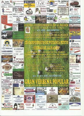 Campeonato de Petanca y Verbena en la Fiesta del Emigrante de Almadén