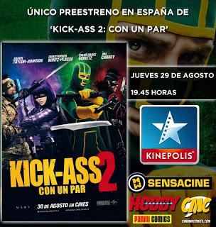 ¿Te gustaría asistir al preestreno de Kick-Ass 2: Con un par?