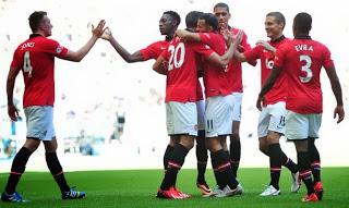 Celebración Manchester Community Shield