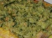 Emperador pesto almendras