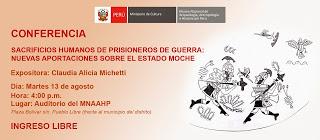 Sacrificios humanos de prisioneros de guerra moche (conferencia)_ 13.08.13
