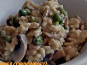 Risotto guisantes, champiñones pollo.