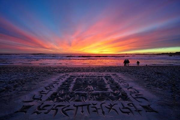 Cuando la tipografía pasa a formar parte de la naturaleza