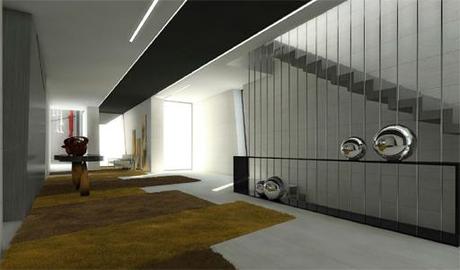 nueva propuesta de interiorismo para la vivienda en Líbano diseñada por A-cero: planta baja