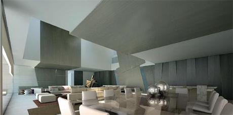 nueva propuesta de interiorismo para la vivienda en Líbano diseñada por A-cero: planta baja