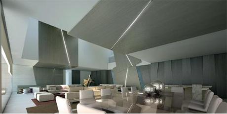 nueva propuesta de interiorismo para la vivienda en Líbano diseñada por A-cero: planta baja