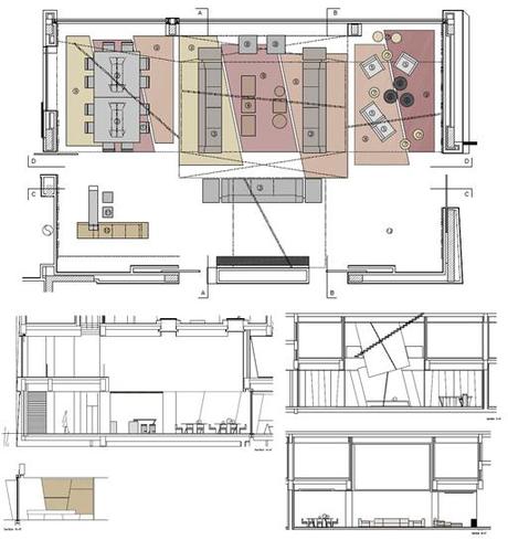 nueva propuesta de interiorismo para la vivienda en Líbano diseñada por A-cero: planta baja