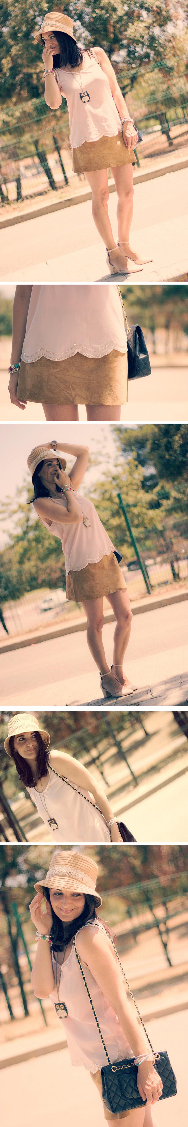 Sombrero y colgante buho dos complementos para un look