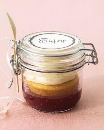 Cupcake en un tarro con mermelada Cupcake boda