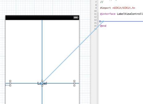 iOS desde Cero: Storyboards conectar el outlet del label