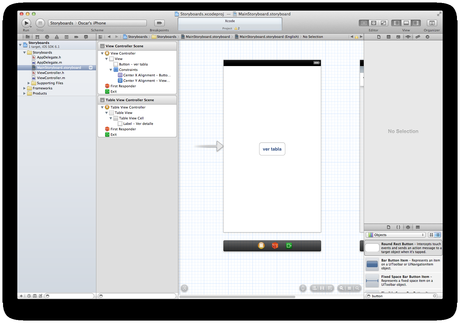 iOS desde Cero: Storyboards imagen de button en primer viewcontroller
