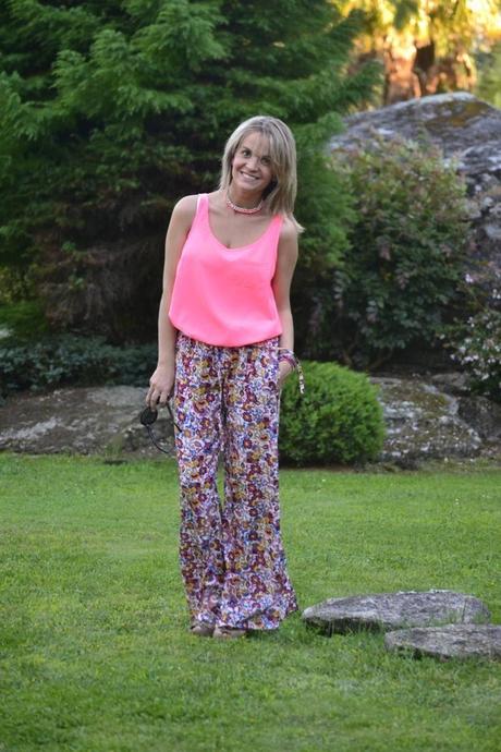 Outfit Low Cost: Neon Flowes