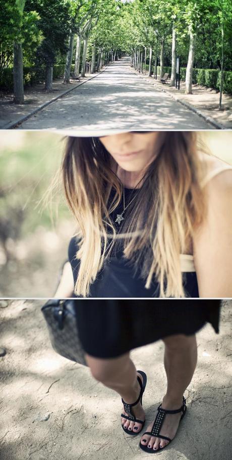 street style zara black dress