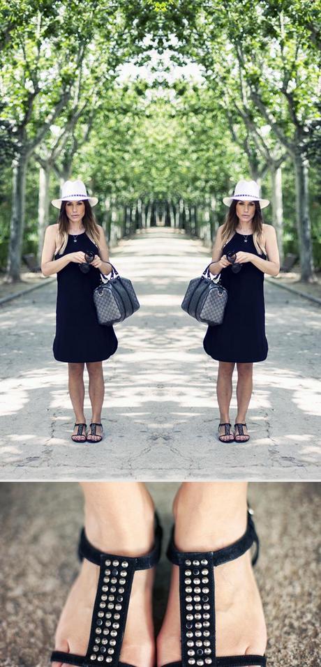 street style zara black dress