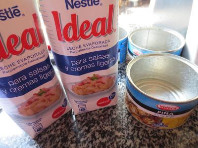 Sorbete piña colada