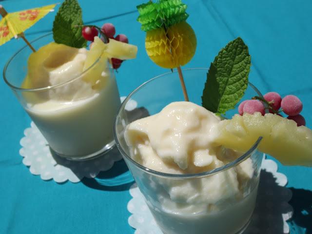 Sorbete piña colada