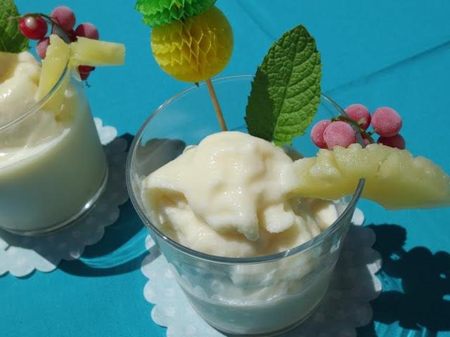 Sorbete piña colada