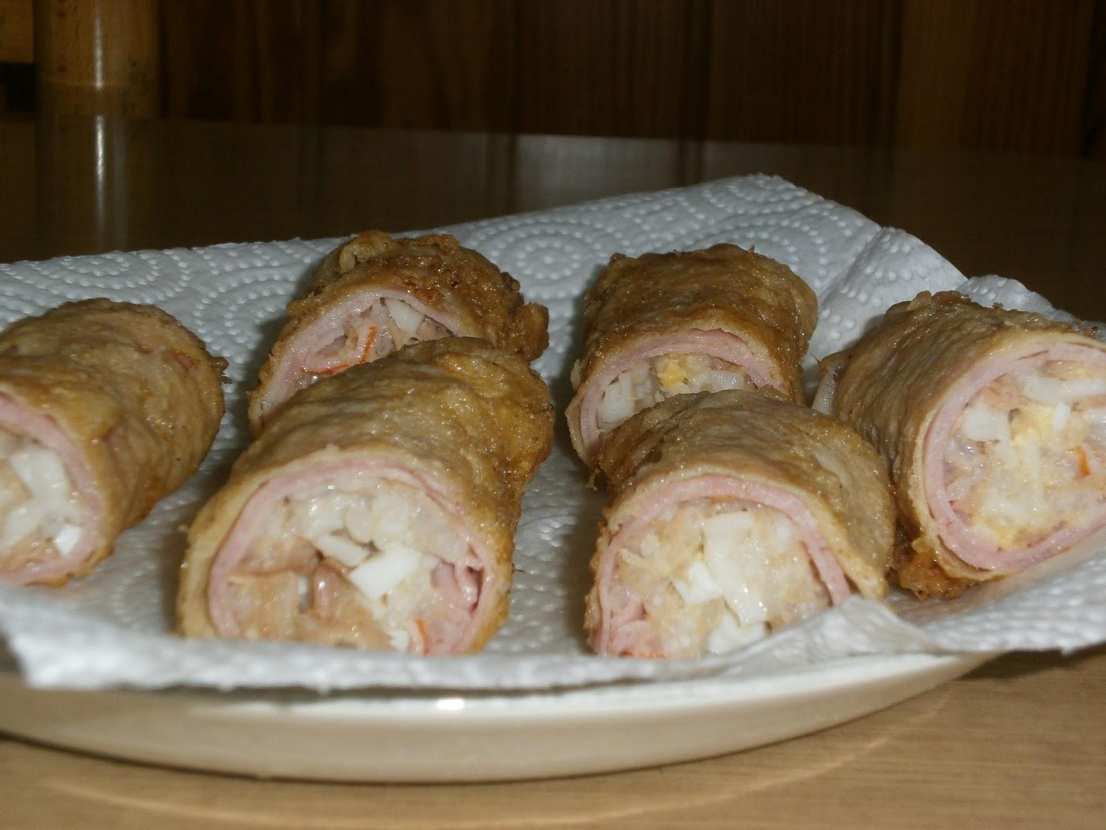 Rollitos de Jamón rellenos