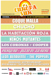 Festival Europa Sur 2013: Coque Malla, La Habitación Roja, Chucho, Niños Mutantes, Los Coronas, Cooper...
