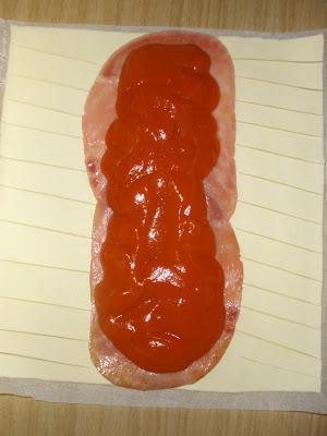 Trenza de Hojaldre Relleno de Esparragos y Bacon