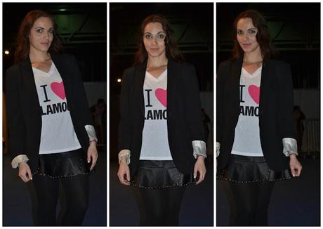 Look : Falda de cuero + Camisa Glamour !!