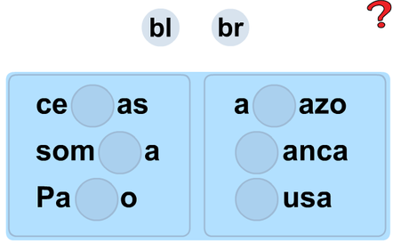 Palabras con bl-br