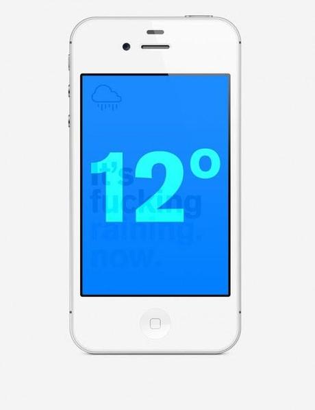 Una app que te dice el tiempo descaradamente el tiempo que hace