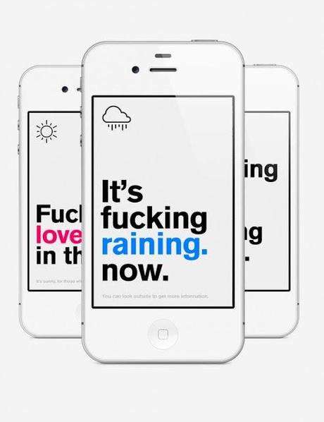 Una app que te dice el tiempo descaradamente el tiempo que hace