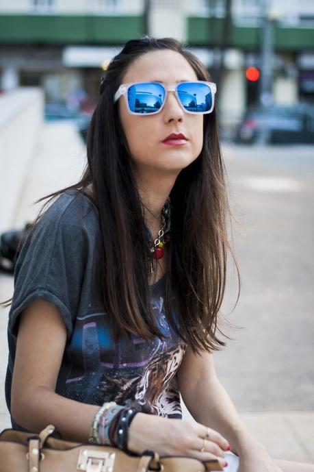 Asymetric White Skirt