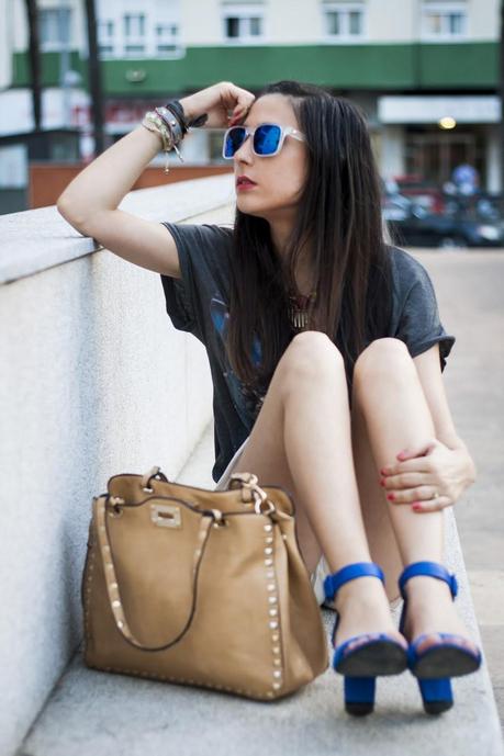 Asymetric White Skirt