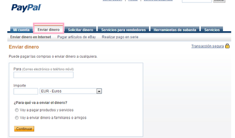 Enviar y Recibir pagos con Paypal