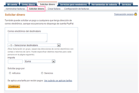 Enviar y Recibir pagos con Paypal