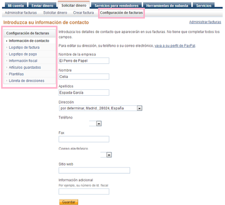 Enviar y Recibir pagos con Paypal