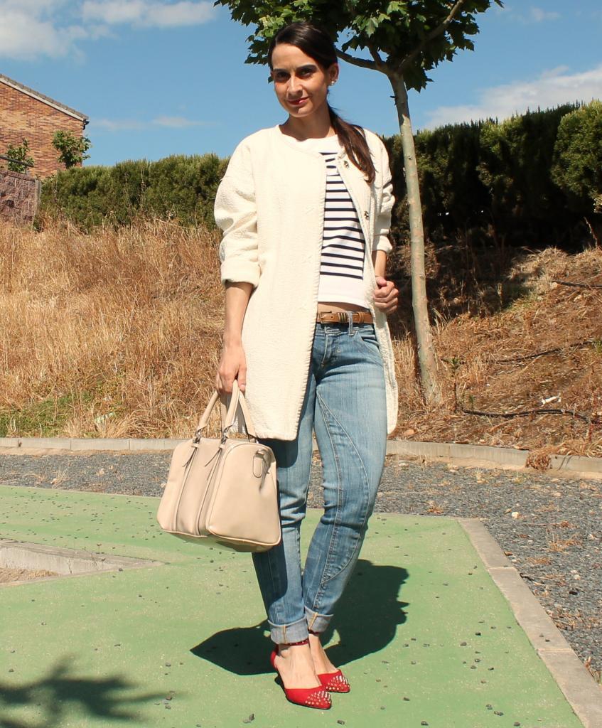 White spring coat...