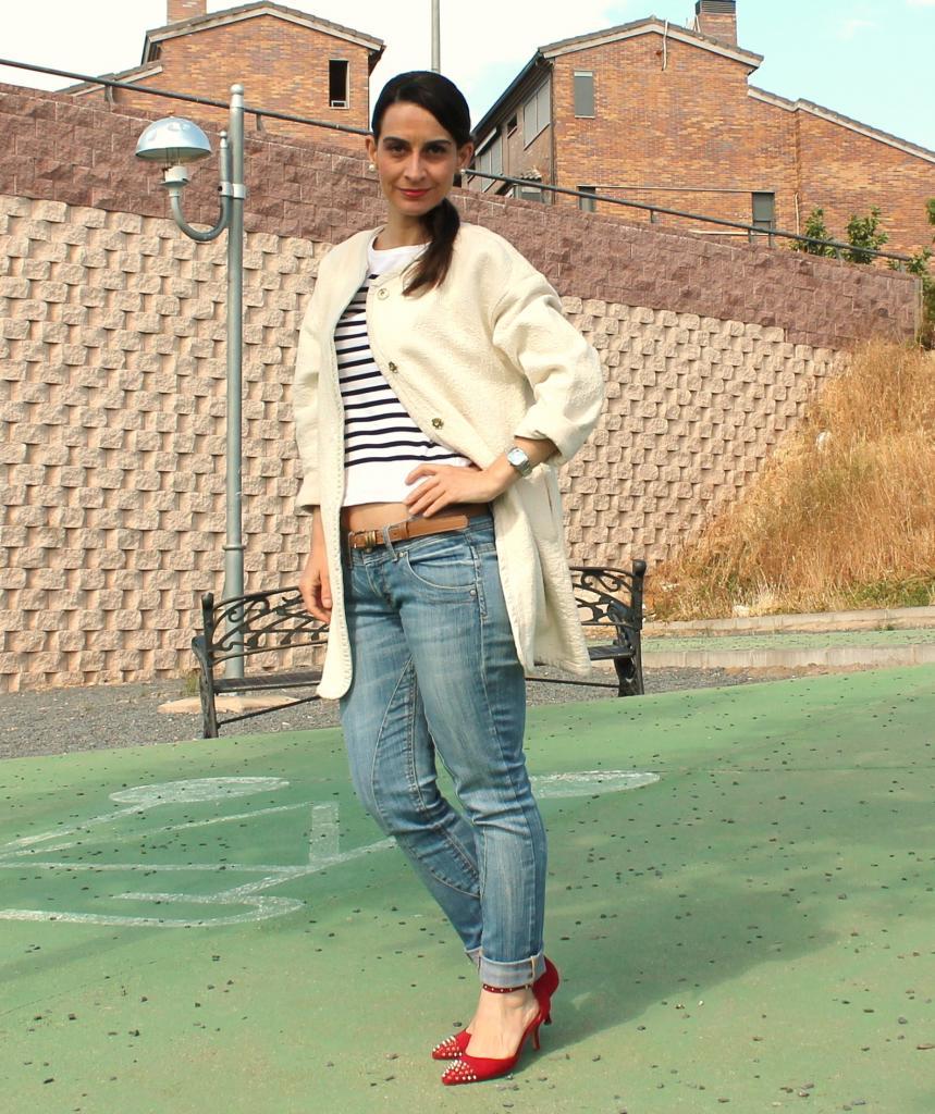 White spring coat...