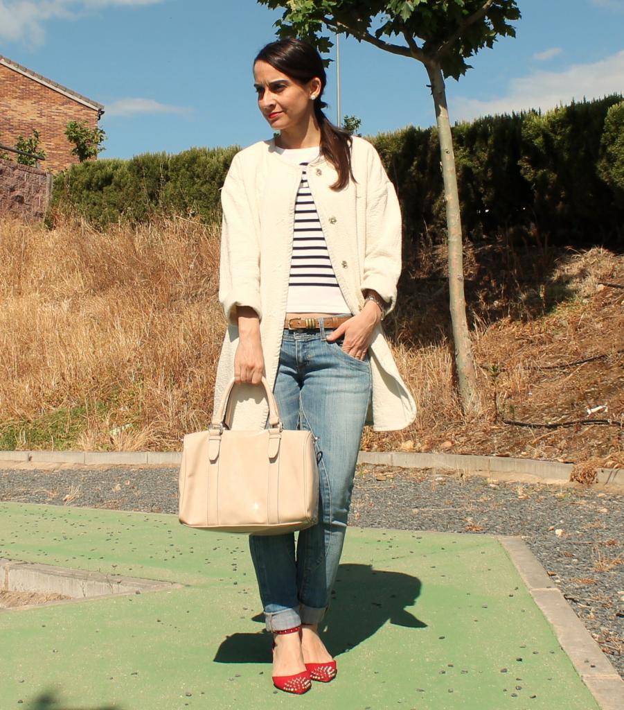 White spring coat...