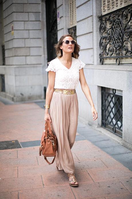 SHEER OUTFIT OUTFITS, faldas largas, top crochet, lace top, hippie, cinturon dragones zara, bolso sandro, sandalias romanas, maxi skirts, cristina blanco, guiadeestilo, guia de estilo blog, spanish fashion blog, spanis bloggers