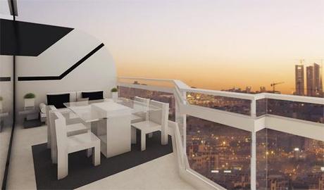 A-cero presenta un proyecto de interiorismo para la terraza chill out de una vivienda en la capital
